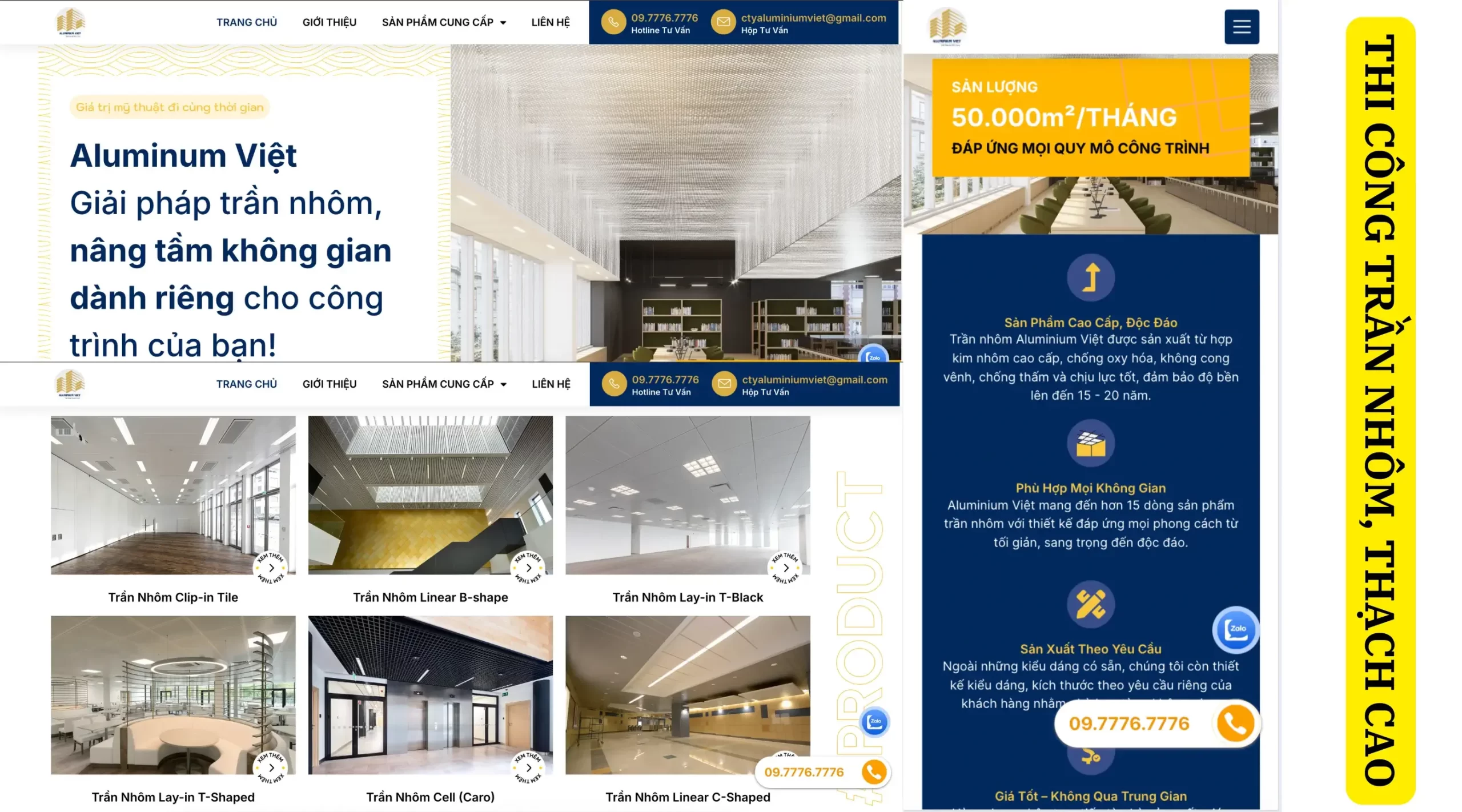 Mẫu website chuẩn SEO sang trọng, tinh tế
