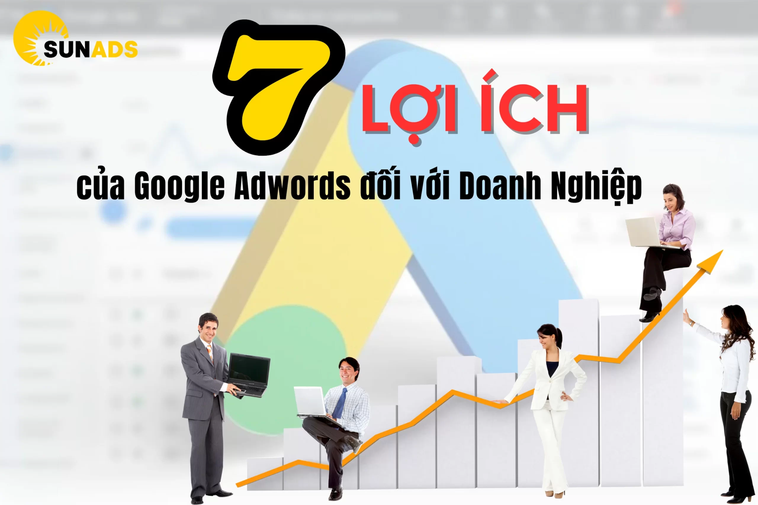 Lợi ích của Google Ads đối với doanh nghiệp khi dùng dịch vụ Quảng cáo của Sun Ads