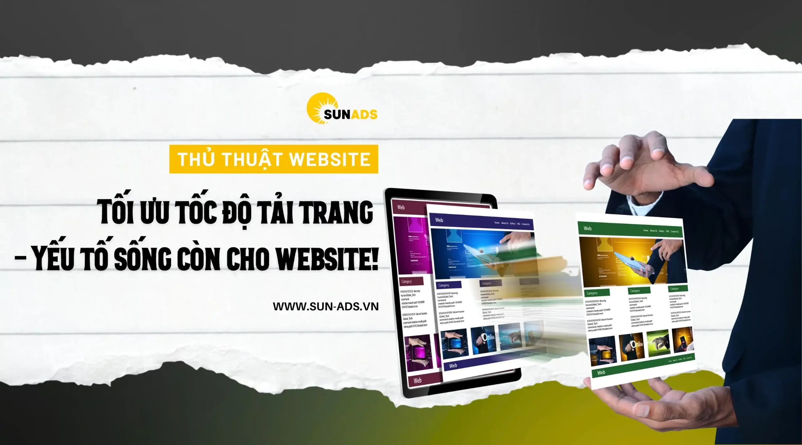 Sun Ads luôn đảm bảo tốc độ load trang nhanh nhất cho website của khách hàng